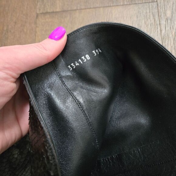 Gucci Python black boots high heel 39.5 - Picture 13 of 13